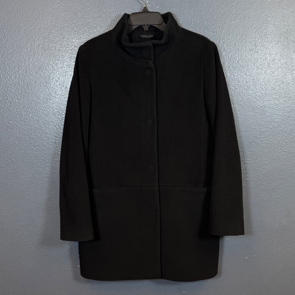 Cinzia Rocca Icons us8 women's black wool coat jacket